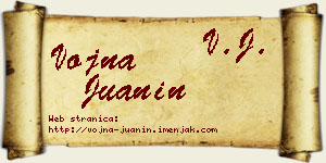 Vojna Juanin vizit kartica